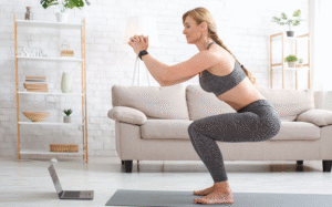 Agachamento - Exercício para perder barriga em casa